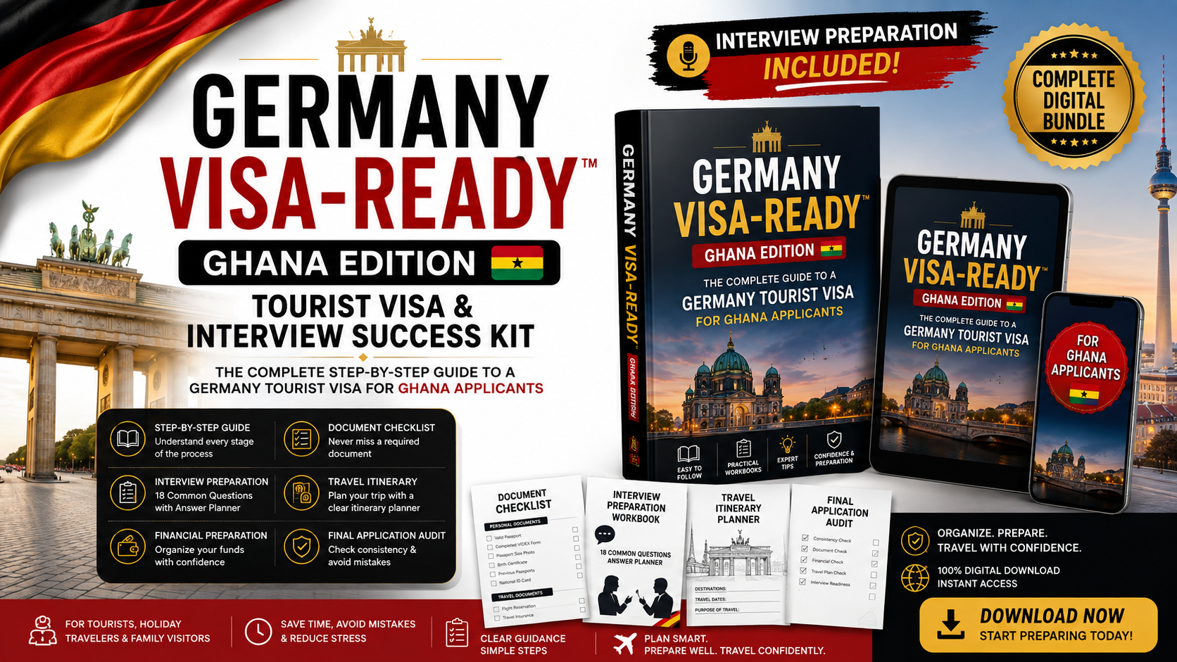 GERMANY TOURIST VISA + INTERVIEW KIT