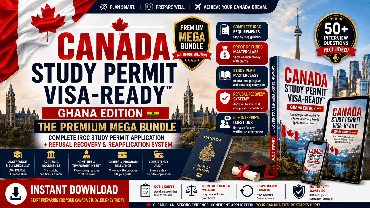 CANADA VISA APPLICATION MASTERCLASS PLAN TO SECURE YOUR VISA - COMPREHENSIVE VISA GUIDE SERIES